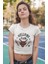 Hellfire Club Baskılı Crop Top, Kadın Hellfire Yazılı Crop Bluz 2