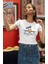 Sevimli Donald Bound Baskılı Crop Top, Kadın Çizgi Film Baskılı Crop Bluz 1