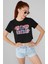 Stich ve Angel Kalp Baskılı Crop Top, Kadın Çizgi Film Temalı Crop Bluz 1