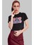 Stich ve Angel Kalp Baskılı Crop Top, Kadın Çizgi Film Temalı Crop Bluz 2