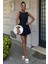Balon Etekli Tensel Mini Elbise 2887 9