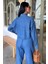 Denim Gömlek Plazzo Pantolon Takım 10163-08 9