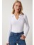 Polo Yaka Fitilli 2'li Paket Örme Bluz 6
