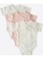 Organik New Dreams 3'lü Kısa Kol Kruvaze Body Pembe 1