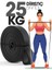 25 kg Direnç Bandı Siyah Barfiks Fitness Lastiği Egzersiz Pilates Antrenman Bandı - Sert 2