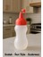 Nar Çiçeği Kapaklı 450 ml Sıkmalı Sosluk Yağdanlık Şişe (Ketçap - Mayonez - Sirke - Soslar Için) 1