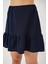 Kadın Ayrobin Mini Etek 8054 - Lacivert 3