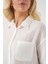 Kadın Kısa Kol Crop Gömlek 20341 - Beyaz 5