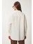 Çizgili Oversize Keten Gömlek 8