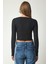 V Yaka 2'li Paket Crop Örme Bluz 5