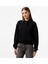 Kadın Siyah Oversize Uzun Kollu Polo 1