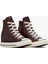 Chuck Taylor All Star Wedge Kadın Bordo Deri Platform Sneaker 2