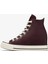 Chuck Taylor All Star Wedge Kadın Bordo Deri Platform Sneaker 5