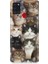 Samsung Galaxy A21S Uyumlu Kedi Kalabalığında Kaos Desenli Silikon Kılıf 1