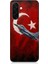 Samsung Galaxy A56 Uyumlu Bayrakta Yükselen Savaş Uçağı Desenli Silikon Kılıf 1