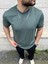 Yeşil Modal Regular Fit Basic Tişört Rahat Giyim 1
