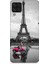 Samsung Galaxy A22 Uyumlu Yağmurda Eyfel ve Scooter Desenli Silikon Kılıf 1