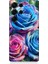 Samsung Galaxy S25 Ultra Uyumlu Gökkuşağı Renkli Güller Desenli Silikon Kılıf 1