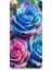 Samsung Galaxy A7 2018 Uyumlu Gökkuşağı Renkli Güller Desenli Silikon Kılıf 1
