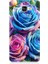 Samsung Galaxy A5 2016 Uyumlu Gökkuşağı Renkli Güller Desenli Silikon Kılıf 1