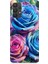 Samsung Galaxy A32 Uyumlu Gökkuşağı Renkli Güller Desenli Silikon Kılıf 1