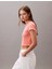 Calvin Klein Monogram Baby Tee Kadın Pembe T-Shirt LV047AB802-VDW 2