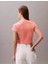 Calvin Klein Monogram Baby Tee Kadın Pembe T-Shirt LV047AB802-VDW 3
