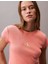 Calvin Klein Monogram Baby Tee Kadın Pembe T-Shirt LV047AB802-VDW 4