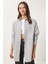 Oversize Basic Müslin Gömlek LMX0002 GRİ 2