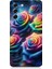 Samsung Galaxy S21 Fe Uyumlu Gökkuşağı Güllerin Patlaması Desenli Silikon Kılıf 1