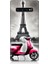 Samsung Galaxy S10 Uyumlu Pembe Scooter Eyfel Önü Desenli Silikon Kılıf 1