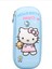 3D Kabartmalı Hello Kitty Figür Kapaklı Kalem Çantası - Kalem Kutusu - Pastel Mavi Model 4