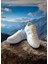 Beyaz-Mavi Iki Bantlı Unisex Günlük Hafif Taban Sneaker Spor Ayakkabı 2