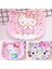 Hello Kitty Figürlü Melamin Çocuk Yemek Tatlı Meyve Tabağı Fincan Altlığı - 12 cm - Model 1 2
