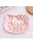 Hello Kitty Figürlü Melamin Çocuk Yemek Tatlı Meyve Tabağı Fincan Altlığı - 12 cm - Model 1 5
