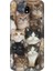 Samsung Galaxy J3 Pro Uyumlu Kedi Kalabalığında Kaos Desenli Silikon Kılıf 1