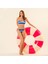 Prınkıpo Baskılı Boncuklu Polyamıde Bikini Altı 23X21 cm Lacıvert - Mavi 1
