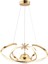 Istanbul Avize Vegi Gold Ledli Lüx Modern Kumandalı 3 Renk LED Avize 2