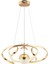 Istanbul Avize Vegi Gold Ledli Lüx Modern Kumandalı 3 Renk LED Avize 4