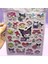 Simli Parlak 3D Sanrio Kuromi My Melody Cinnamoroll Pompompurin Twin -1 Sayfa (32 Adet) Sticker Seti 2