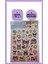 Simli Parlak 3D Sanrio Cinnamoroll Kuromi Pompompurin My Melody Twin -1 Sayfa (32 Adet) Sticker Seti 1