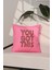 You Got This Motive Edici Yazılı Pembe Kırlent Kılıfı – 43X43CM 1