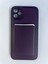 Iphone 11 Mor Magsafeli Magnetik Kartlıklı Kılıf 2
