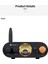 MC101 Bluetooth 5.3 Hi-Fi Amplifikatör, Vu Metre, 100 W x 2 Stereo Amplifikatör, 2 Kanal, TPA3116 Amp Çipli, Bas ve Treble Kontrolü, Sınıf D Amplifikatör, Ev Hoparlörü Için 4