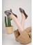 Nesil Shoes Mhd 68 Platin Taşlı Günlük Kadın Babet 4