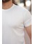 Erkek Ince Çizgi Dokulu Bisiklet Yaka Kısa Kollu T-Shirt 3