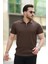 Erkek Fermuarlı Yakalı Kısa Kollu Tshirt 1