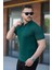 Erkek Fermuarlı Yakalı Kısa Kollu Tshirt 2