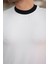 Erkek Bisiklet Yaka Örme Pamuklu Kumaş Kısa Kollu T-Shirt 3