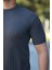 Erkek Bisiklet Yaka Örgü Desenli Kısa Örme Triko Kısa Kollu T-Shirt 3